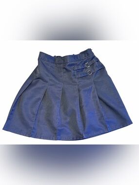 French Toast Big Girls Uniform Navy Pleated Skirt Size 20.5 Plus